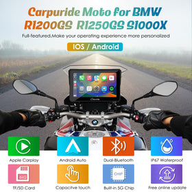Carpuride W702B wireless CarPlay Android Auto for BMW on the road