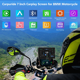 Carpuride W702BS Pro integrates Wonder Wheel control on BMW motorcycles.