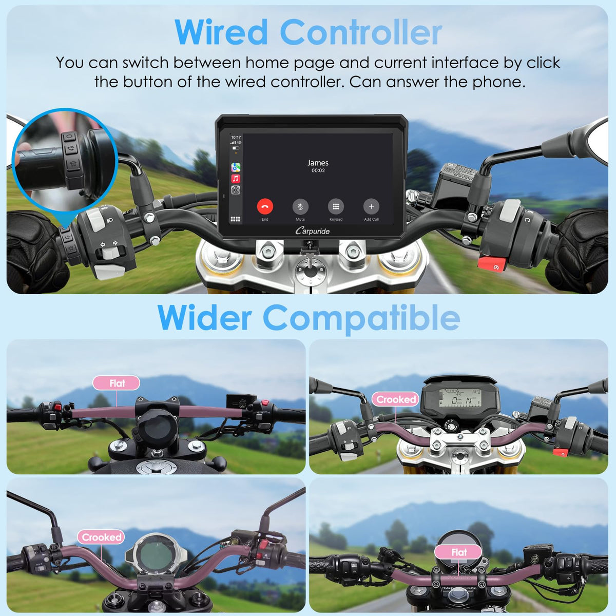 Carpuride W702S Pro sensor light reduces eye strain in low light.