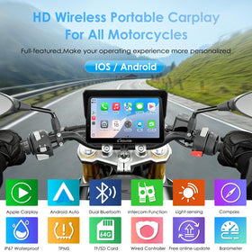 Carpuride W702S Pro with wireless CarPlay and Android Auto for seamless rides.