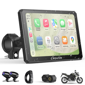Carpuride W712DT front camera for clear road view and safety