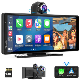Carpuride W903 4K front camera captures sharp footage day and night.