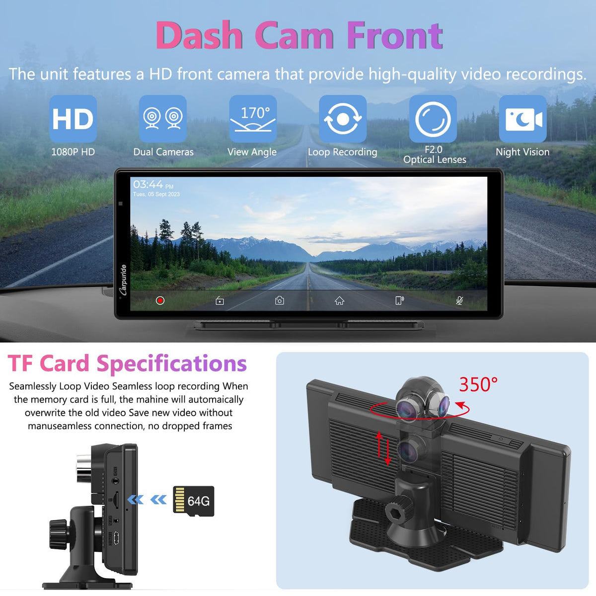 Carpuride W903 wireless mirrorlink streams phone content to display