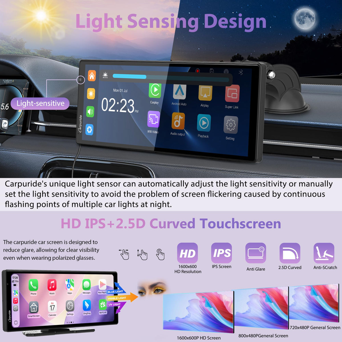 Carpuride W903S3 real time maps navigation via Google Maps and Waze