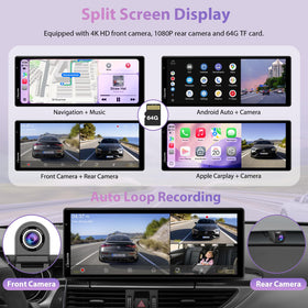 Carpuride W903S3 rear camera 1080p offers smooth reversing footage