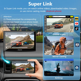 Carpuride W905 front dash cam indicating loop recording feature