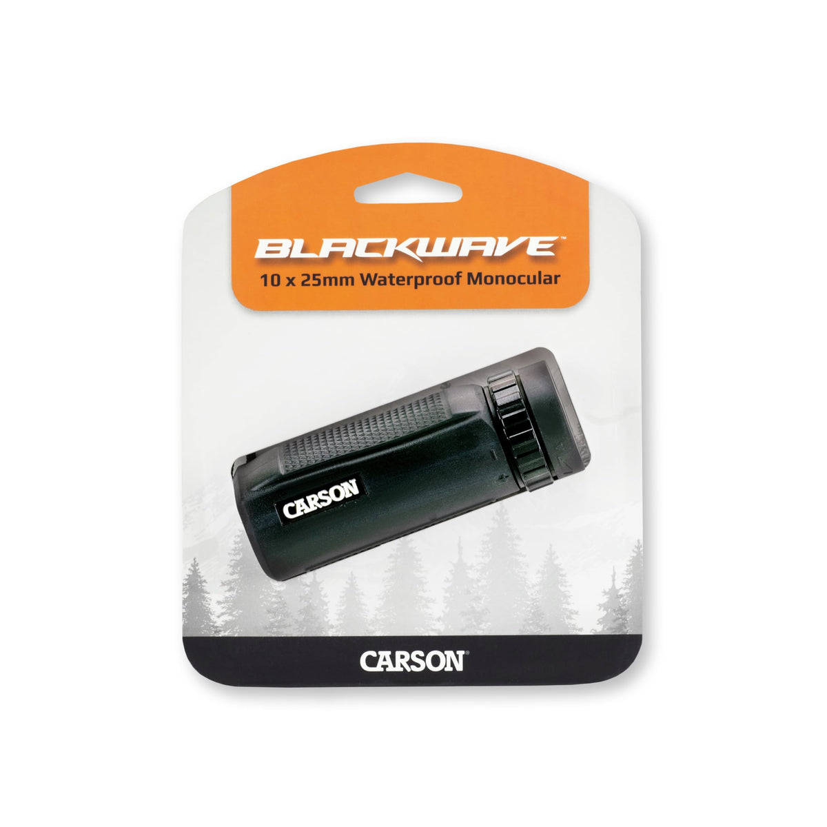 Carson BlackWave with pouch and strap displaying included accessories convenience