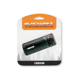 Carson BlackWave with pouch and strap displaying included accessories convenience