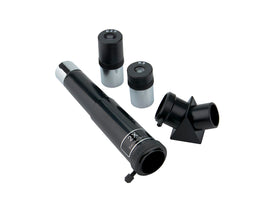 Carson eyepieces and 2x Barlow accessories laid out for flexible magnification