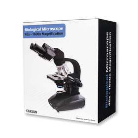 Carson High-contrast optics deliver sharp images for detailed study.