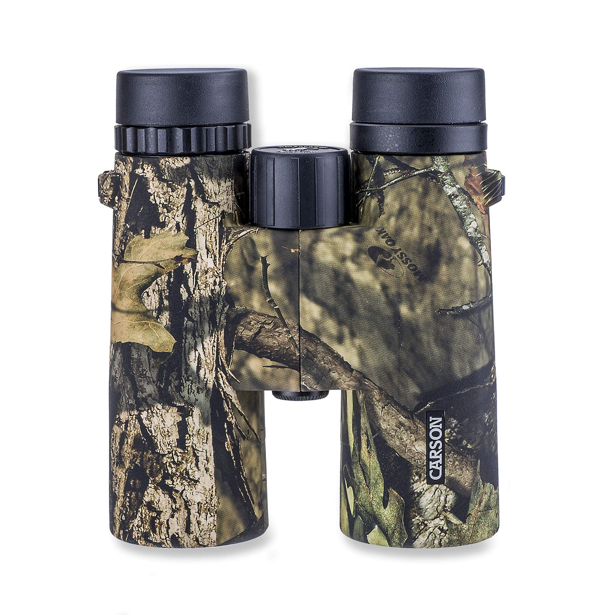 Carson JR Series 10x42mm binoculars in Mossy Oak camouflage for versatile outdoor viewing