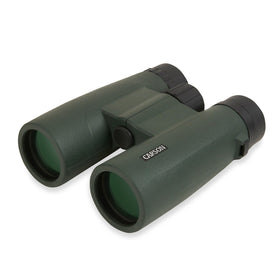 Carson JR Series 8x42 binoculars close-up prism detail shows glass clarity