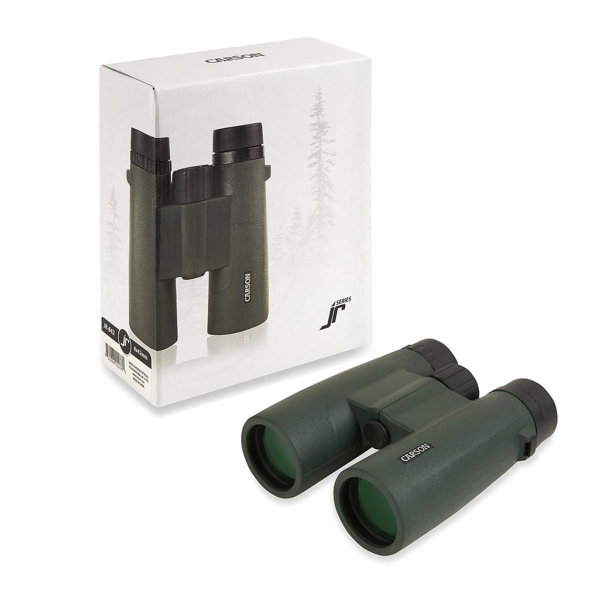 Carson JR Series 8x42 binoculars ergonomic grip for extended sessions
