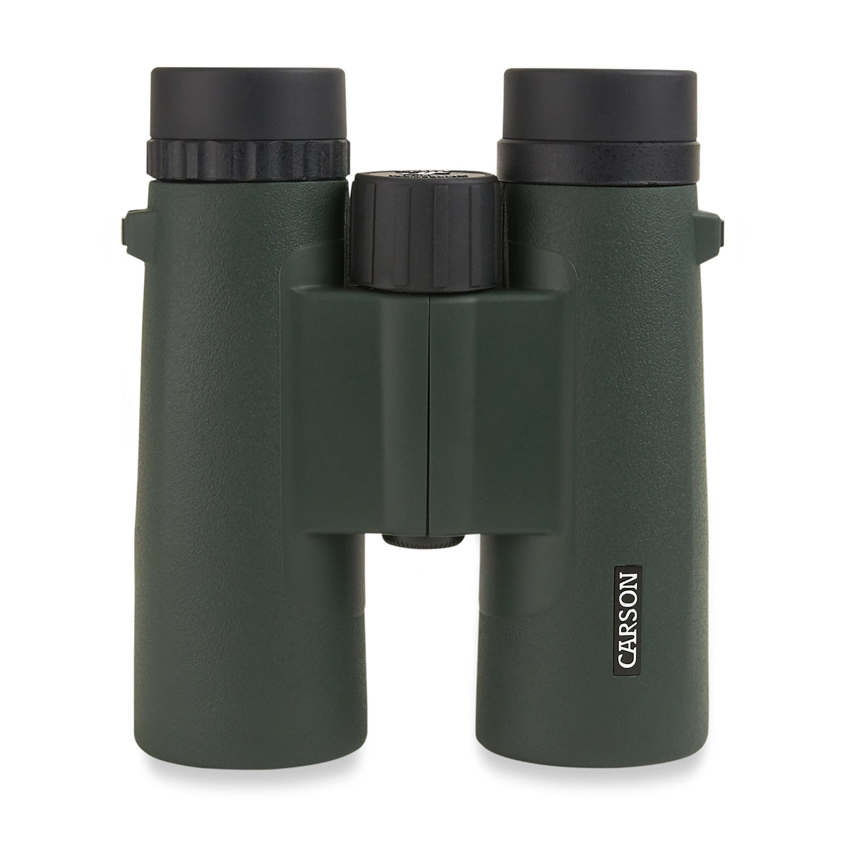 Carson JR Series 8x42 binoculars front-angle view for crisp outdoor scenes