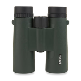 Carson JR Series 8x42 binoculars front-angle view for crisp outdoor scenes