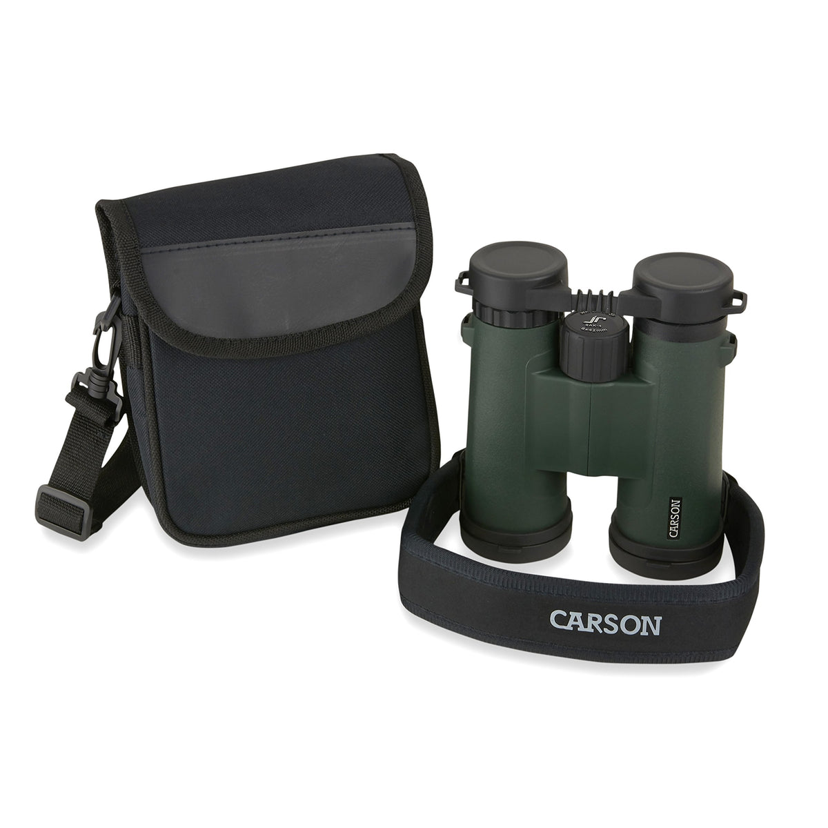 Carson JR Series 8x42 binoculars fully multi-coated lenses for bright images