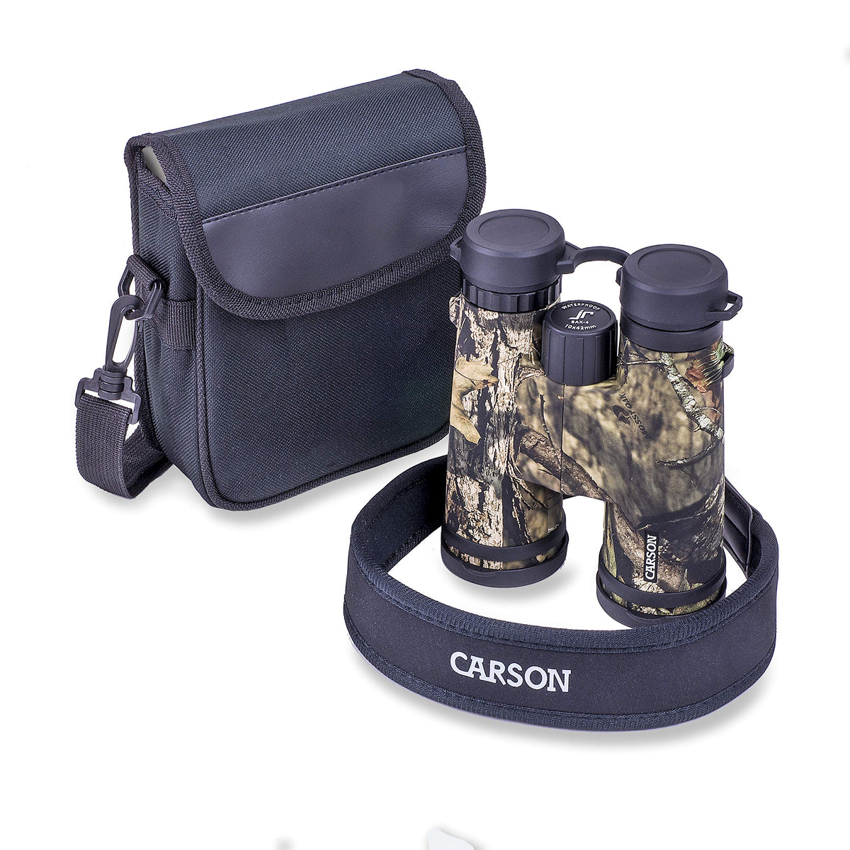 Carson JR Series includes pouch, strap, lens covers and cloth