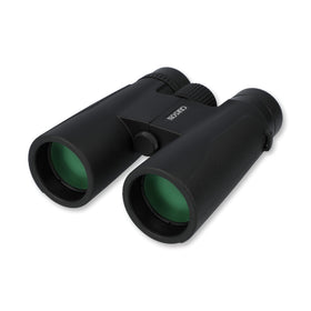 Carson Makalu binoculars front view showing sturdy build and clear optics for distant objects