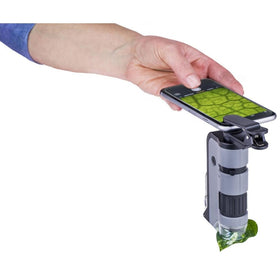Carson MicroFlip compact pocket design fits easily in bags for travel experiments.