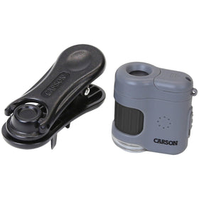 Carson MicroMini smartphone digiscoping clip enables quick photo capture.