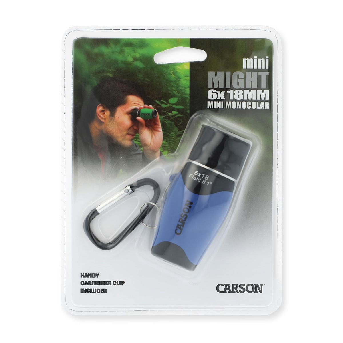 Carson MiniMight 6x18mm magnification ideal for distant viewings.