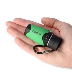 Carson MiniMight soft pouch included for portable storage.