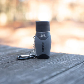 Carson MiniMight soft pouch included protects the monocular.