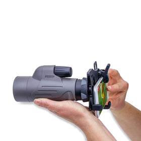 Close-up of the 8x42mm monocular delivering sharp distant views.