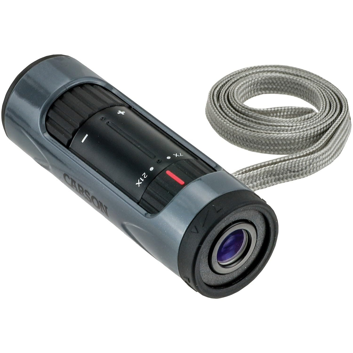 Carson retractable eyecup showing eye relief adjustment for comfortable viewing benefit