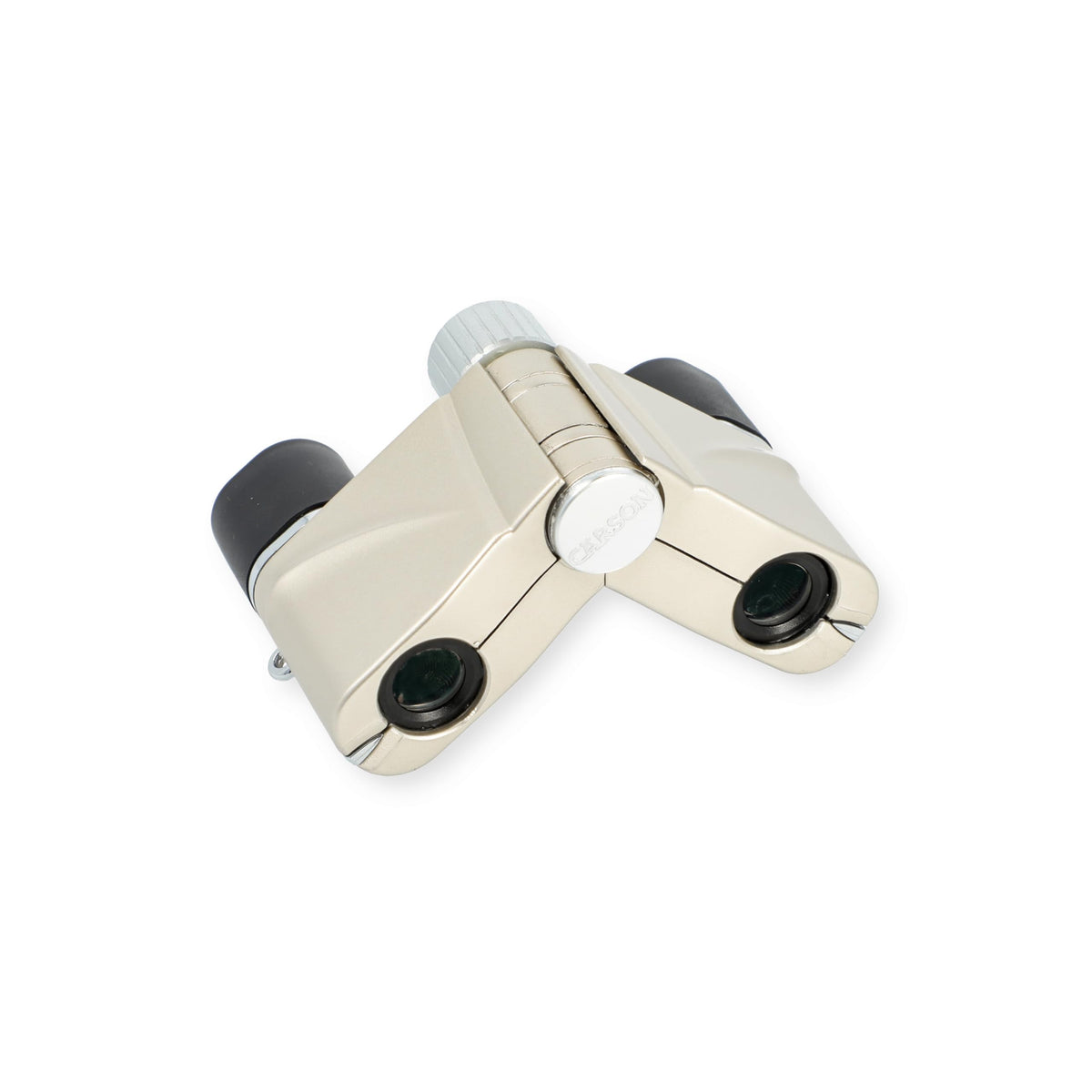Close-up of Carson OperaView fully coated lenses for crisp, bright scenes.