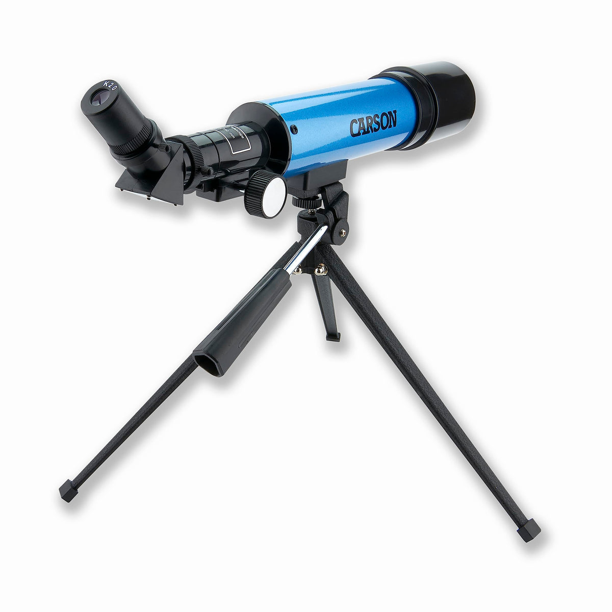 Carson optics closeup showing lens and coating for brighter, clearer viewing