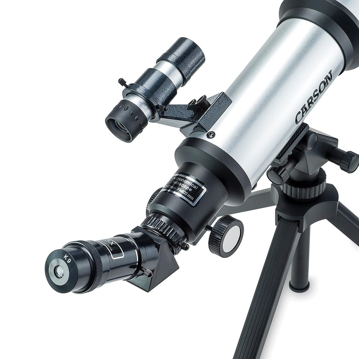 K9 eyepiece on Carson Sky Chaser providing higher 44.5x magnification
