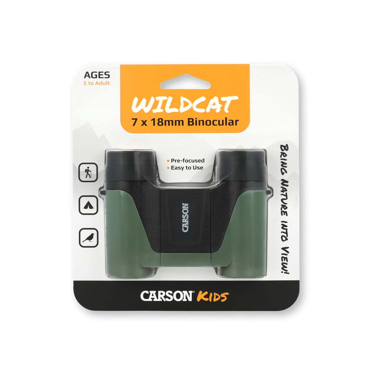 Carson Wild Cat tucked in backpack showing travel-ready convenience for outings