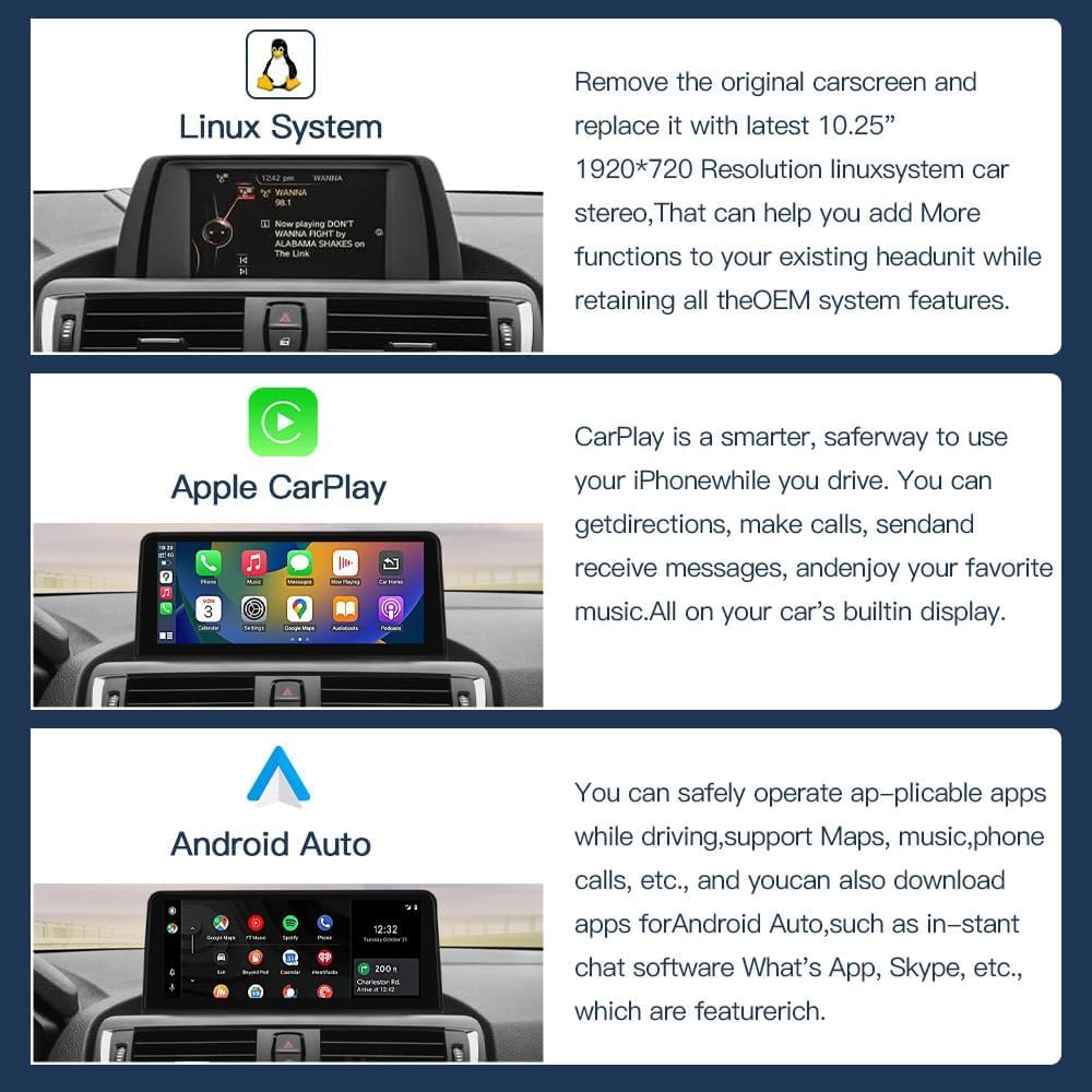 Dashboard installation view highlighting plug-and-play style before securing the new screen.