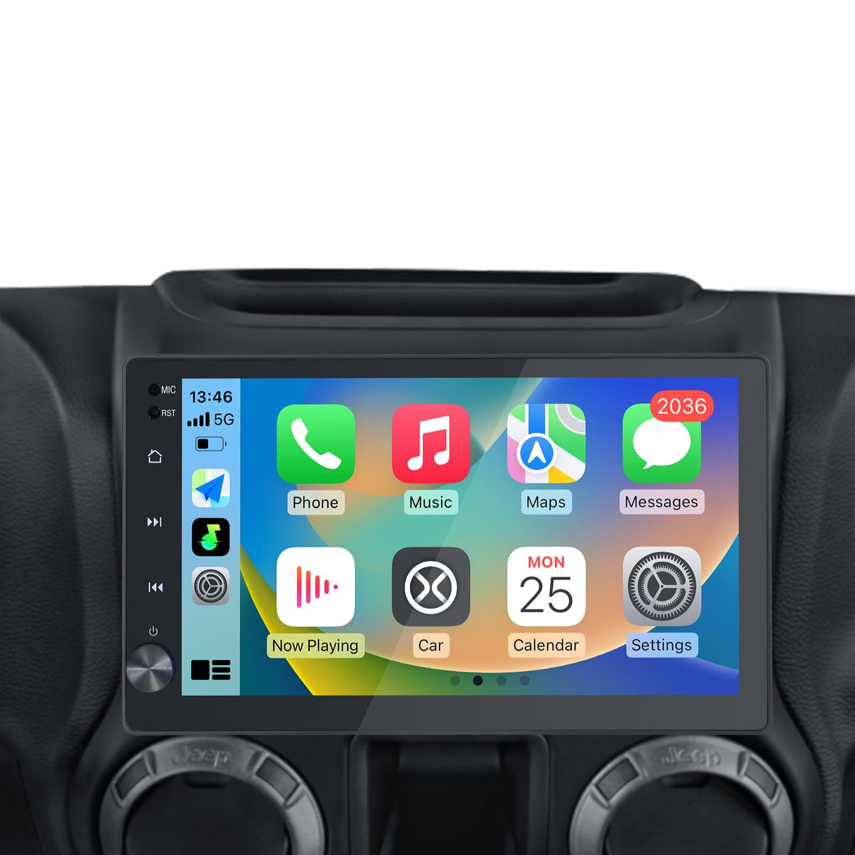 Carultra JPPE-10.1 front-view display for Jeep upgrade