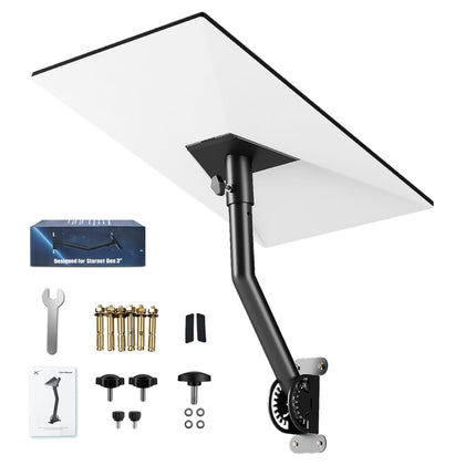 CasaNest front view of bracket showing secure Starlink mount and stable support