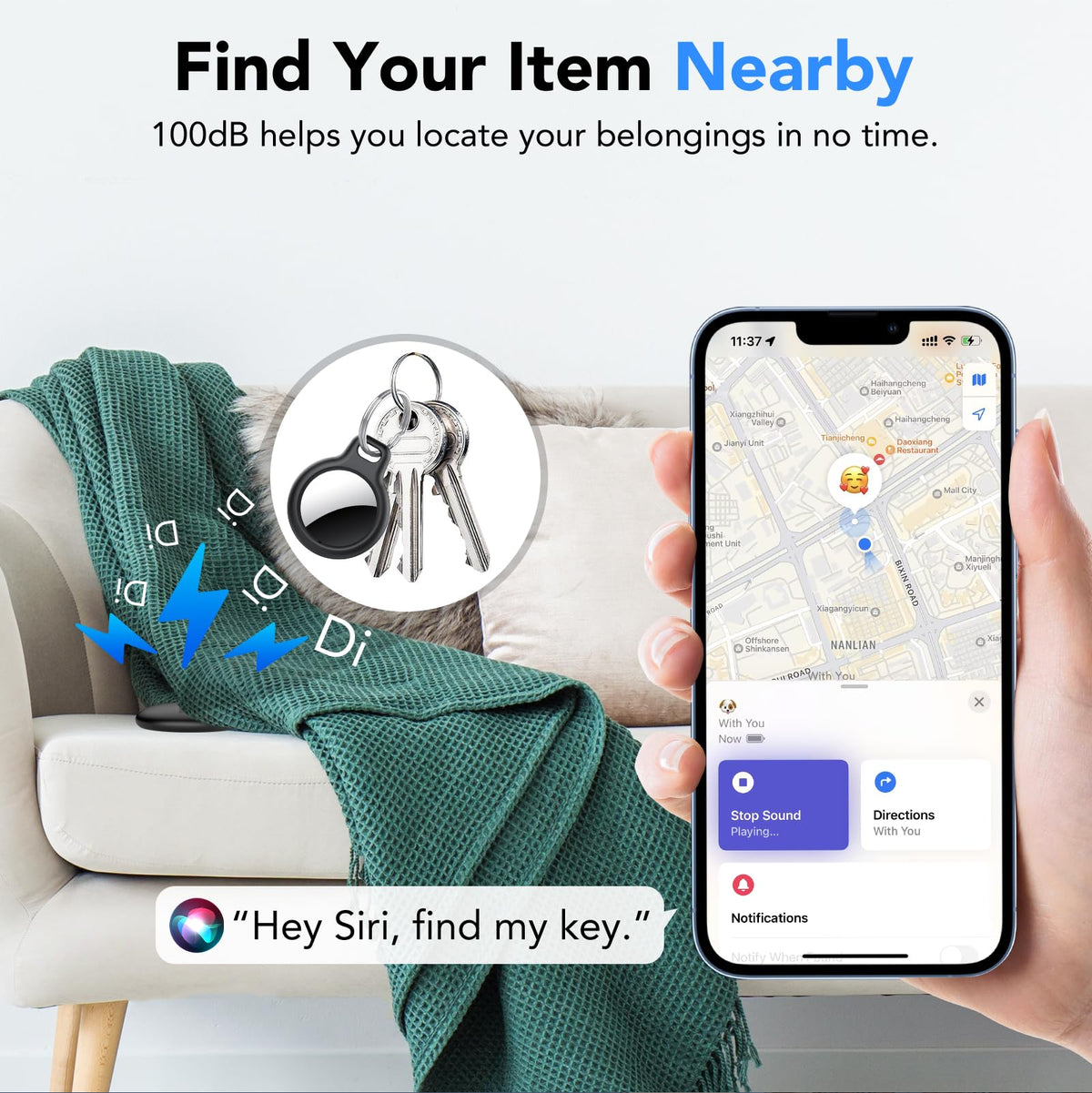 CASCHO key ring attachment for keys and bags