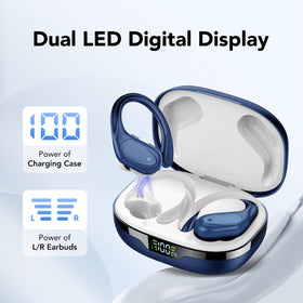 CASCHO charging case LED display showing battery percent for clear power monitoring