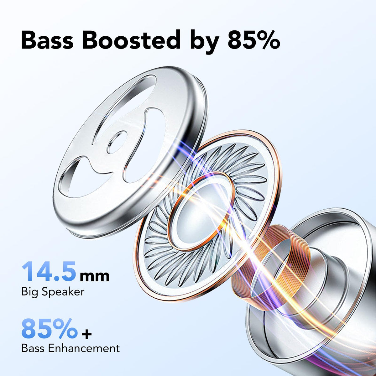 CASCHO earhook detail with non-slip tip for secure fit during exercise