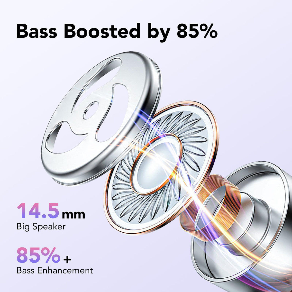 CASCHO graphene driver detail image illustrating deep bass performance