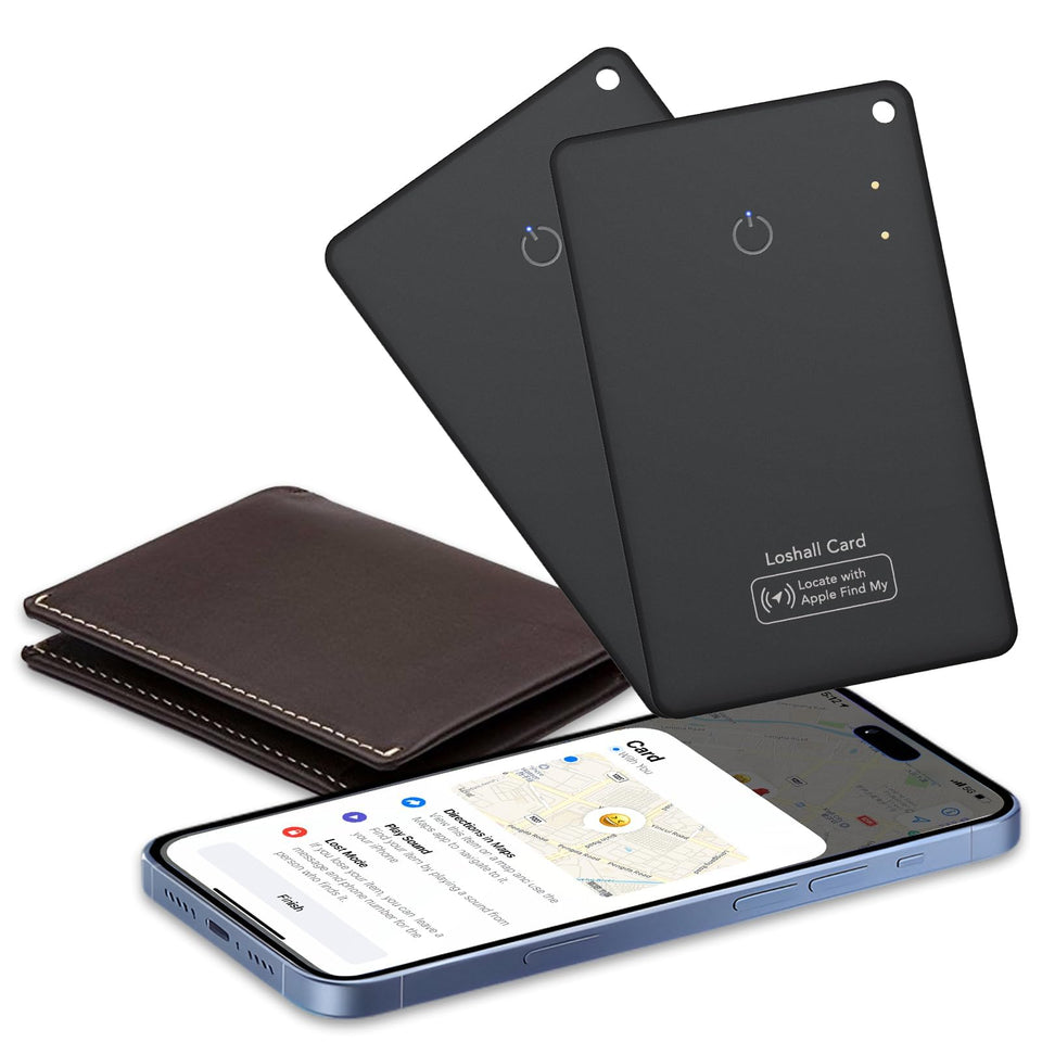 CASCHO front packaging showing two wallet tracker cards and branding, demonstrates value