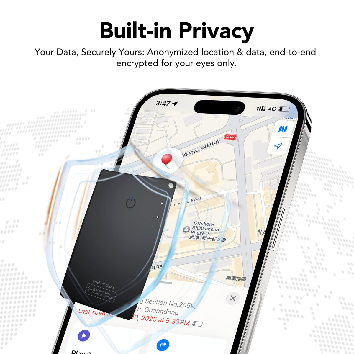 CASCHO label and Apple MFi certification close-up highlighting compatibility and trust