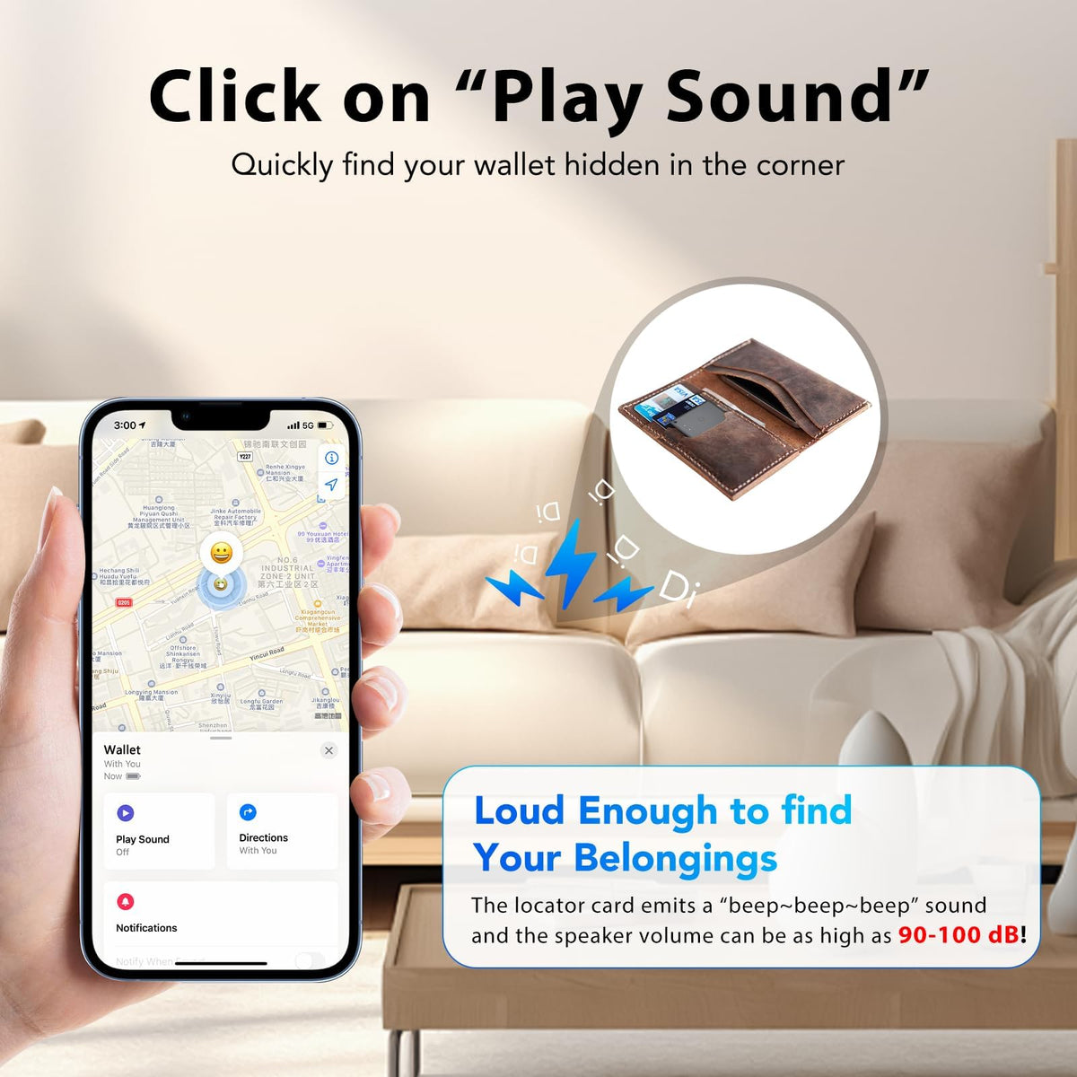 CASCHO magnetic charging connection attached to card for fast convenient recharging