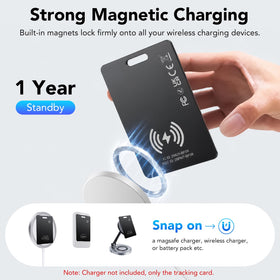 CASCHO tracker next to credit cards showing scale and feather-light weight