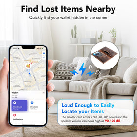 CASCHO tracker on wireless charging pad showing cordless recharge convenience
