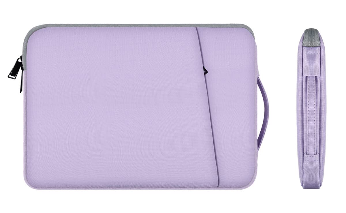 CaseDeer 15.6-inch purple case keeps cables neatly organized.