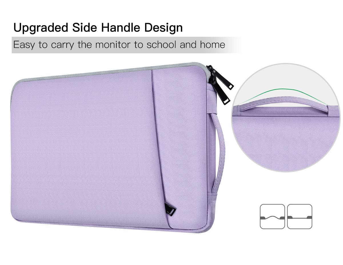 CaseDeer purple monitor case with side carry handle.
