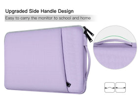 CaseDeer purple monitor case with side carry handle.