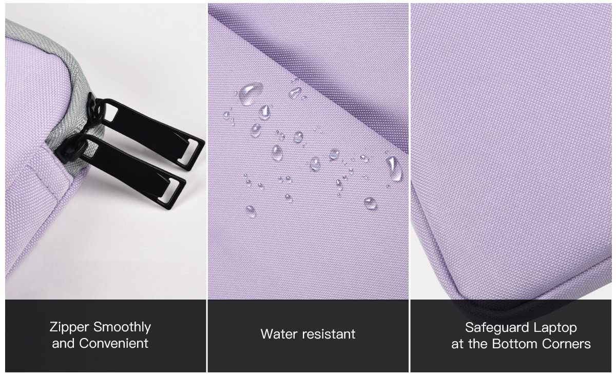 CaseDeer slim 15.6-inch purple case fits bags.