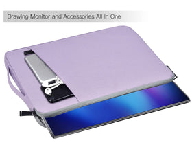 CaseDeer water-resistant purple monitor case protects against splashes.